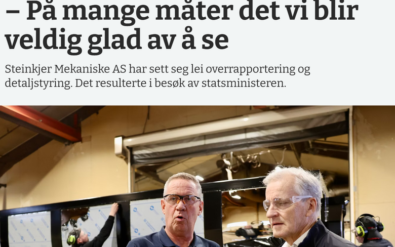– På mange måter det vi blir veldig glad av å se