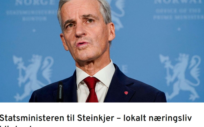Statsministeren til Steinkjer – lokalt næringsliv blir hørt