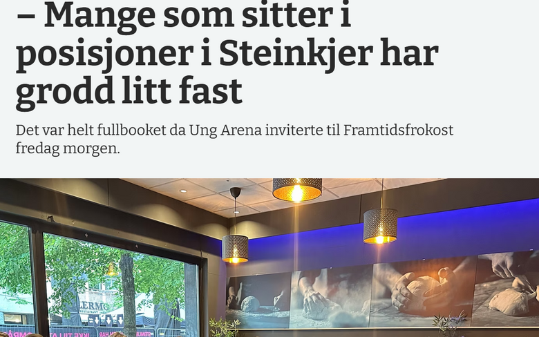 Framtidsfredag fikk en tjuvstart da Ung Arena inviterte til Framtidsfrokost på Chef med mingling, mat og kaffe klokka halv åtte.