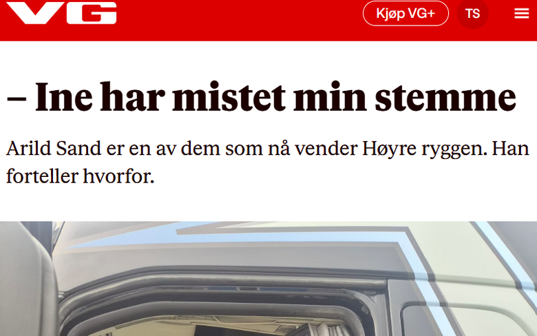 – Ine har mistet min stemme Arild Sand er en av dem som nå vender Høyre ryggen. Han forteller hvorfor.